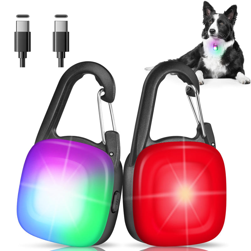 Rechargeable Led Dog Collar Light with 4 Modes - Ip68 Waterproof Camping Light Up Dog Collar for Night Walking, Running, Cycling (Black) Black - PawsPlanet Australia