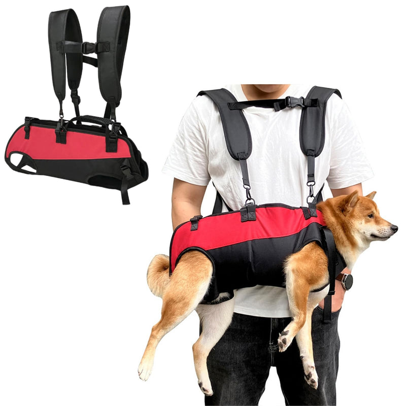 Dog Backpack Carrier for Medium/Small Dogs Dog Carrying Backpack Emergency Backpack Old, Disabled, Joint Injuries, Arthritis, Senior Dogs Up and Down Stairs, Cars Dog Hiking Backpack (S) S - PawsPlanet Australia