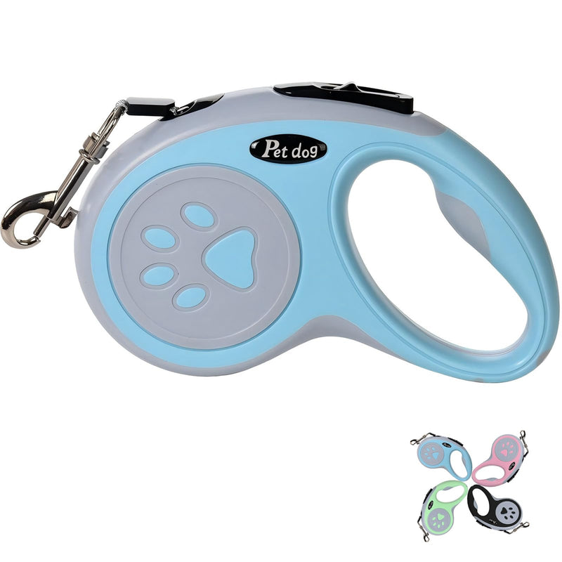 Retractable Dog Leash, VELIGOOD 5M/16FT Extendable Dog Lead with Strong Nylon Tape Tangle-Free One-Handed Brake, Pause, Lock for Small Medium Dogs (Blue) Blue - PawsPlanet Australia