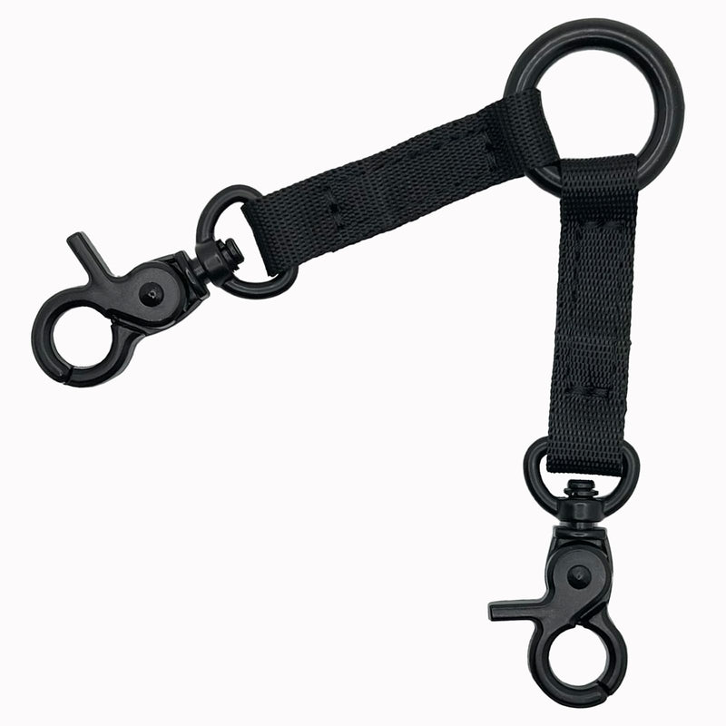Double Headed Hook pet Safety Nylon 2 Way Coupler with Nickel Plated Swivel Clip - PawsPlanet Australia