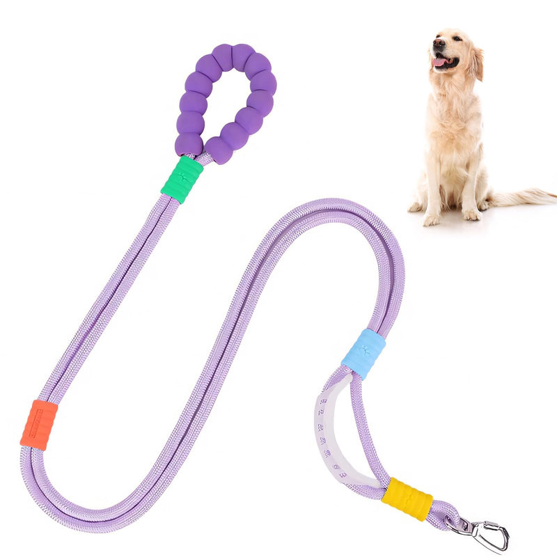 Heavy Duty Dog Leash 6 FT with Comfortable Padded Handle, Highly Reflective Threads Leash for Medium Large Dogs (Purple) purple - PawsPlanet Australia