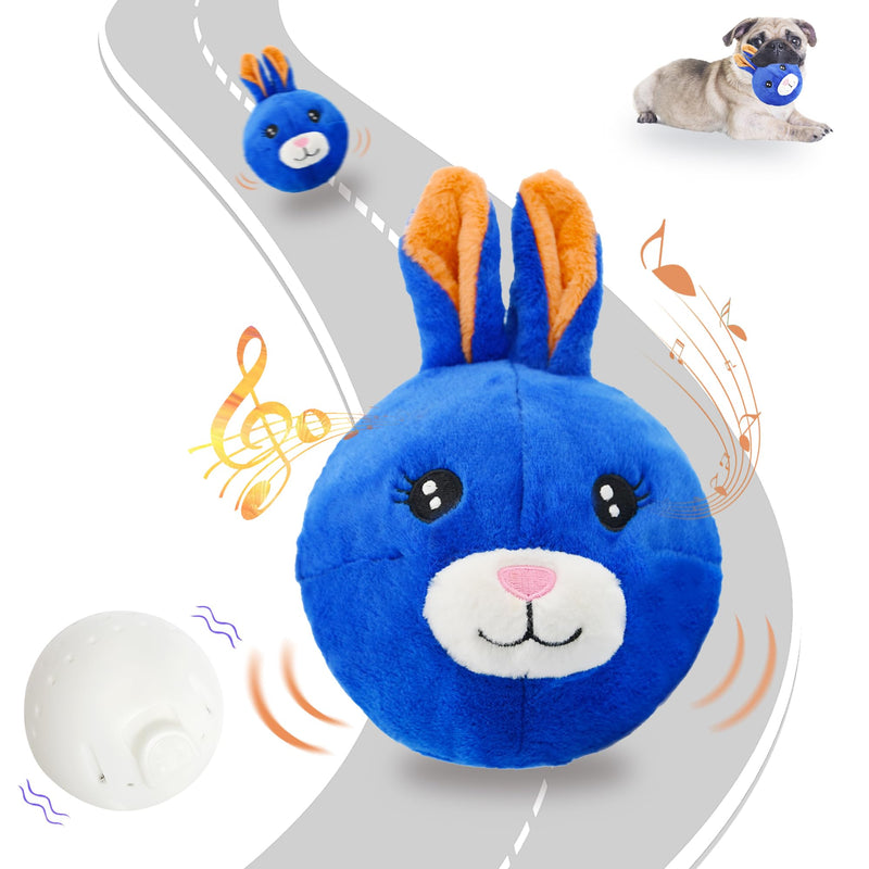 BABOLI Automatic Moving Dog Toy for Boredom, Attractive Bouncing Bunny Cover with a Talking and Vibrating Ball, USB-C Rechargeable Interactive Rabbit Dog Toy, Not for Aggressive Chewers - PawsPlanet Australia