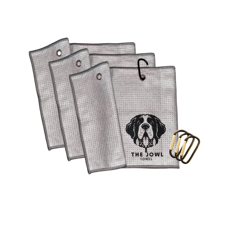Dog Drool Towel for Large Dogs – Absorbent Microfiber Drool Catcher, Collar & Leash Attachment, Convenient Alternative to Drool Bibs (3 Pack) 3 Pack - PawsPlanet Australia