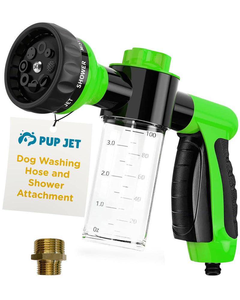 The Original Pup Jet Dog Washing Hose Attachment with Soap Dispenser – 8-in-1 Fur Sweep Dog Bathing Supplies Kit, Shower Attachment & Shampoo Sprayer for Dog Wash, Bath, and Grooming Perfect Pet Care - PawsPlanet Australia
