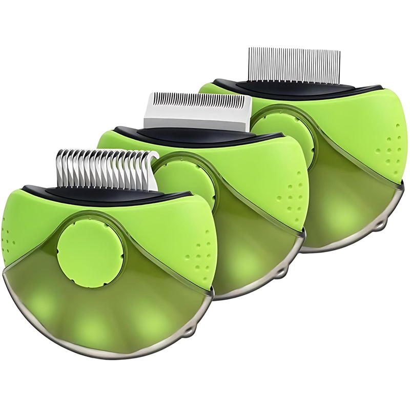 Pet Republique Deshedding + Dematter + Pin Brush 3 in 1 Grooming Brush Tool for Small Dogs & Cats - PawsPlanet Australia