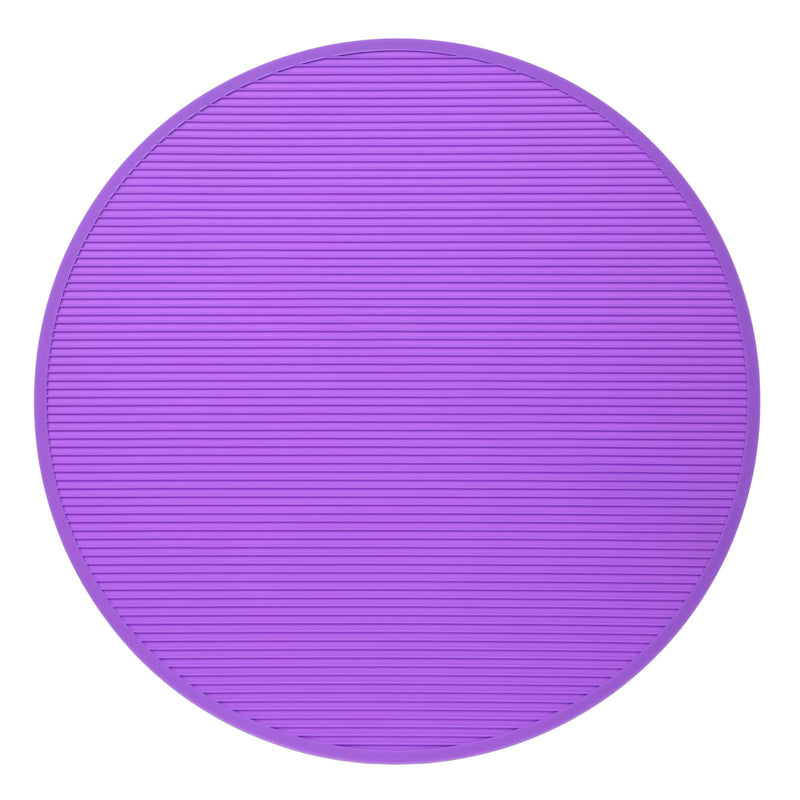 Pet Grooming Table Non-Slip Mat - Padded Mat for at-Home Grooming Dogs and Cats,Bathing Mat for Pets, Diameter: 22.4inch/57cm (Purple, Diameter: 22.4inch/57cm) Purple - PawsPlanet Australia