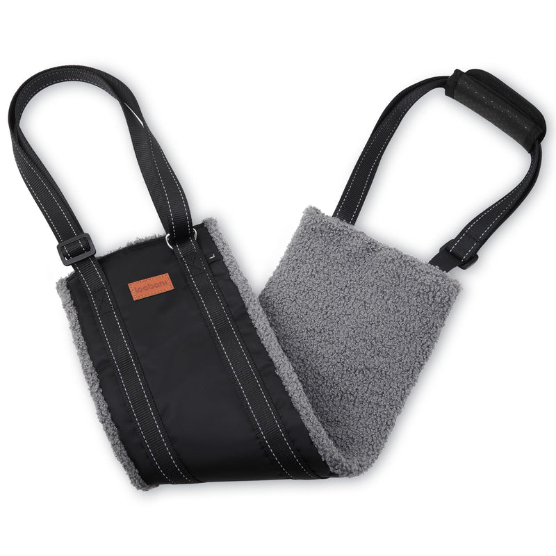 LOOBANI Portable Dog Sling for Back Legs, Hip Support Harness to Help Lift Dogs Rear for Canine Aid and Old K9 Cruciate Ligament Rehabilitation Large-grey - PawsPlanet Australia