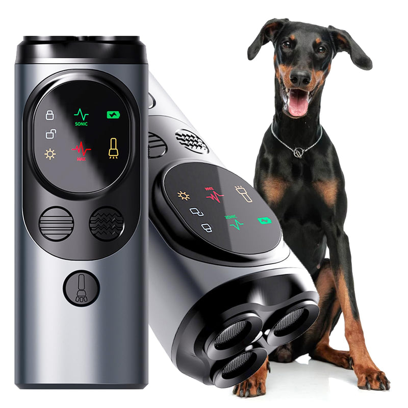 Upgrade Anti Barking Device for Dogs, Multi-Function LED Ultrasonic Bark Control with Flashlight/HD Display, Professional Dog Training Tool with 3X Sonic Emitters Ultra - PawsPlanet Australia