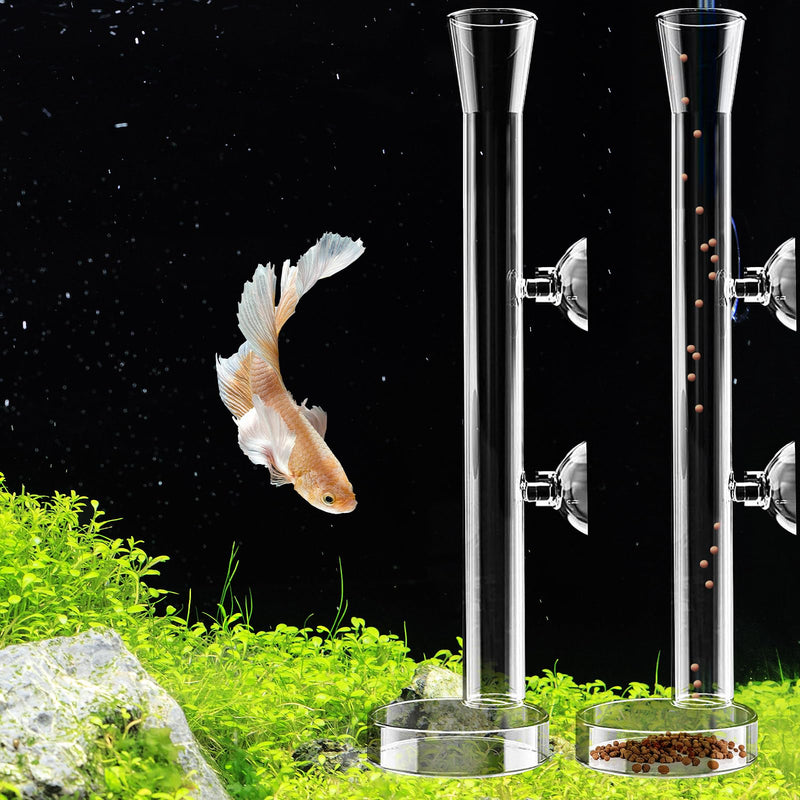 8 Pcs Shrimp Feeding Tube and Dish Fish Feeder Tube Tray for Plant Holder for Aquarium Fiberglass Fish Tank Feeding Tray (10inch) 10inch - PawsPlanet Australia