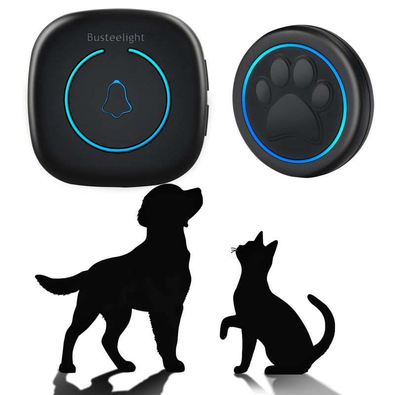 Dog Bells to Go Outside - Wireless Dog Door Bell with 1000ft Range, LED, Waterproof Potty Training Bell & Dog Buttons for Communication - Dog Clicker Alternative with 60 Melodies (1 Bell & 1 Receiver) 1 Bell & 1 Receiver - PawsPlanet Australia