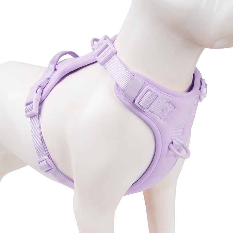 No Pull Dog Harness, Puppy Vest with Front Clip for Small Medium Large Sized Dog(Light Purple,XL) XL(Neck:24.8-38.6", Chest:29.1-45.3") Light Purple - PawsPlanet Australia