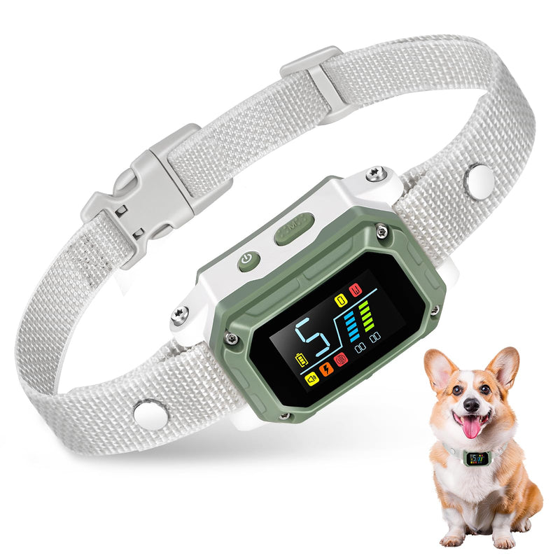 Dog Bark Collar for Large Medium Small Dogs, Rechargeable Smart Bark Collar, Anti Barking Training Collar with Adjustable Sensitivity Beep Vibration Shock - PawsPlanet Australia
