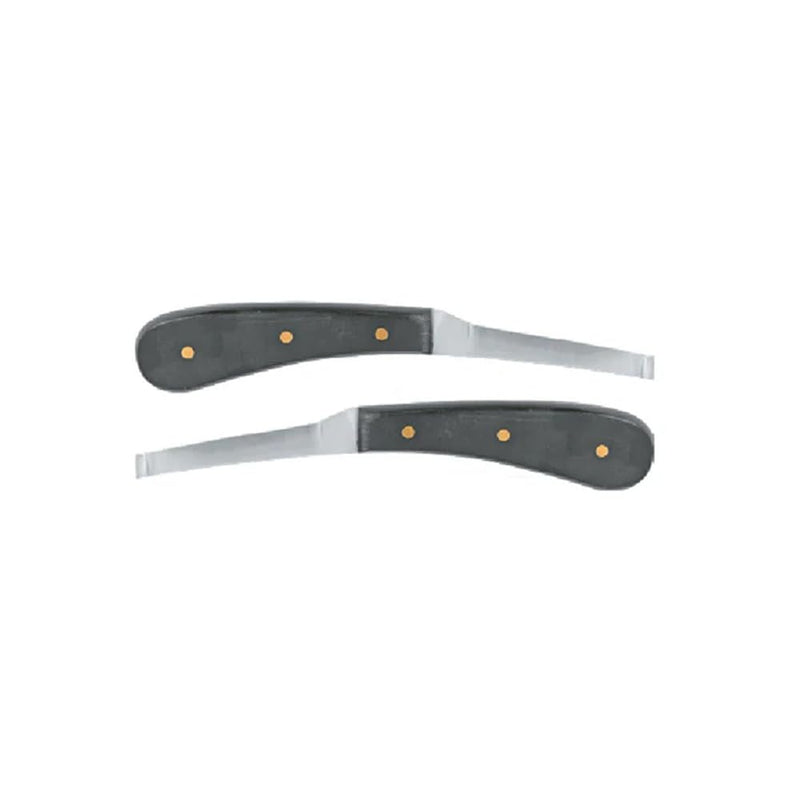 Hoof Knife Double Edged Narrow Blade – Stainless Steel Curved Blade Farrier Tool with Plastic Grip, Multipurpose Hoof Trimming Knife, 3-Inch Blade, 8.5-Inch Overall Semi-Narrow-Blade - PawsPlanet Australia