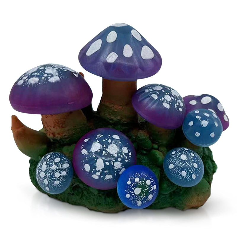 Aquarium Décor Artificial Mushroom – Soft Silicone Ornament for Fish Tanks–Aquarium Plant Landscape Fish Tank Accessories - PawsPlanet Australia