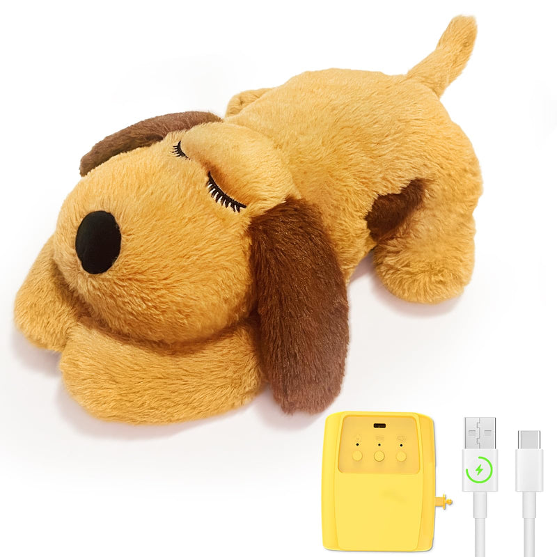 3-in-1 Heartbeat Puppy Toy, Simulates Breathing/Heartbeat/Warmth,Anxiety Relief, Sleep Aid for Puppy, Ideal for Crate Training. - PawsPlanet Australia