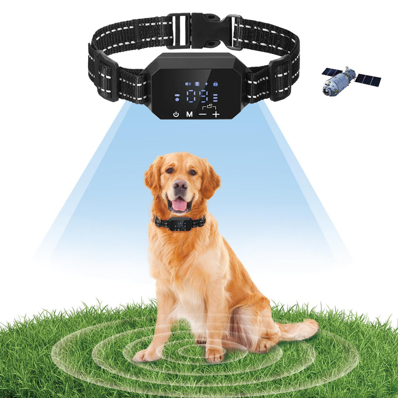 Wireless Dog Fence, GPS Dog Collar Fence System with 3 Warning Modes, Rechargeable Wireless Fence for Dogs, Outdoor Use Wireless Pet Fence, Range 98-3280 FT - PawsPlanet Australia