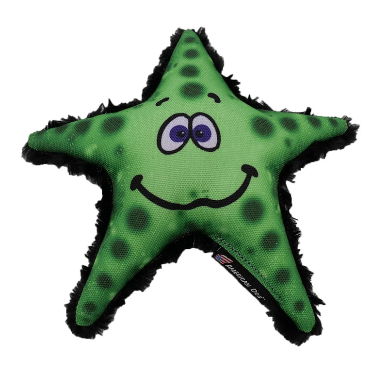 Stanley Starfish – Durable Fetch Dog Toy Made in USA from Pet-Safe, Machine-Washable 1000D Nylon Material and Minky Fleece for Bonding, Play Time, Exercise, Training, & More Medium Stanley Starfish - PawsPlanet Australia