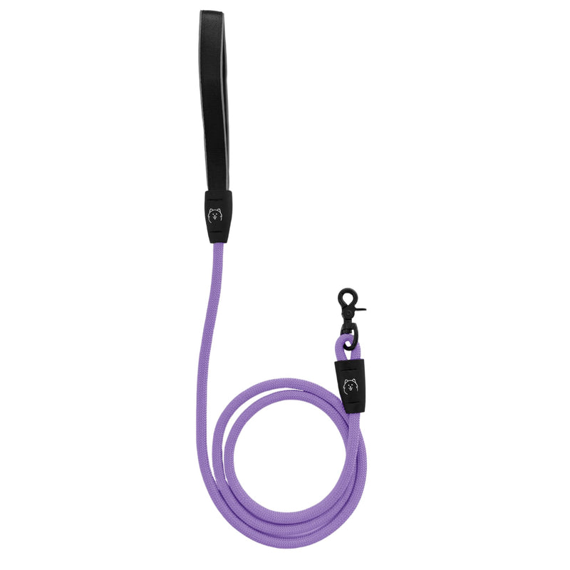 ShawnCo Basecamp Rope Dog Leash- Premium, Durable Pet Leash with Soft Neoprene Padded, Reflective Handle for Small, Medium and Large Dogs (ICY Lilac, 5 Feet) Icy Lilac - PawsPlanet Australia