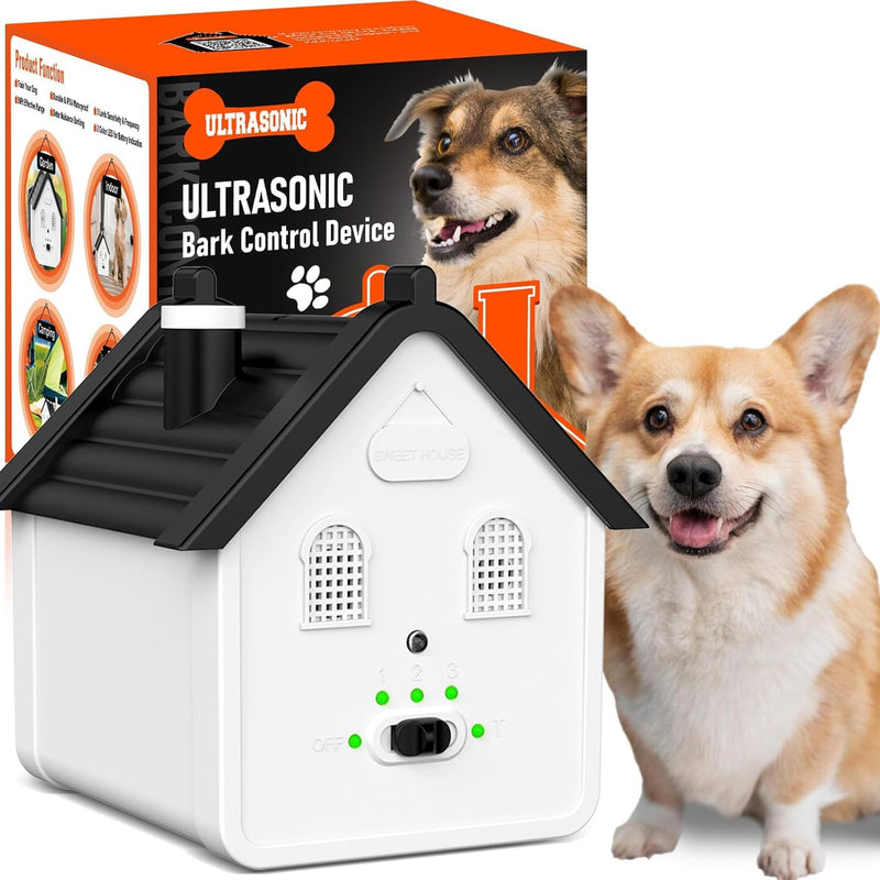 Anti Barking Device, Ultrasonic Dog Barking Deterrent Devices Up to 50 Ft Range, Rechargeable Dog Barking Control Devices with 3 Modes, Bark Box Dog Barking Silencer Safe for Dogs & People - PawsPlanet Australia