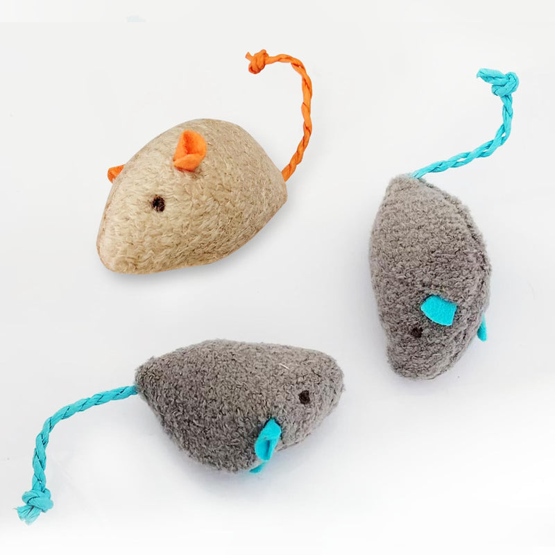 Cat Toy Interactive Toy Plush Kittens Kitty Mouse Shaped Toy, Cat Chew Toy Indoor. - PawsPlanet Australia