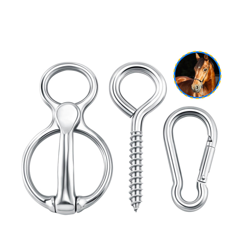 Quick Release Horse Tie Ring, Magnetic and Heavy-Duty, Safe Tie Ring for Horses for Trailers and Barns - PawsPlanet Australia