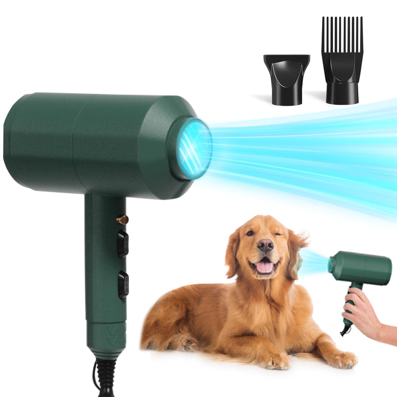 Dog Cat Hair Dryer,Professinal Double Force Grooming Blower Dryer for Medium/Small Pets,IEC & UL Certificated - PawsPlanet Australia