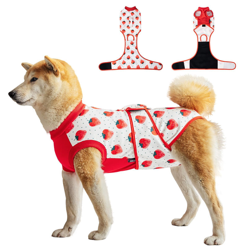 Dog Recovery Suit, Professional Pet Recovery Suit After Surgery, Prevent Licking Dog Onesies, Dog Wound Care Shirt (L) L - PawsPlanet Australia