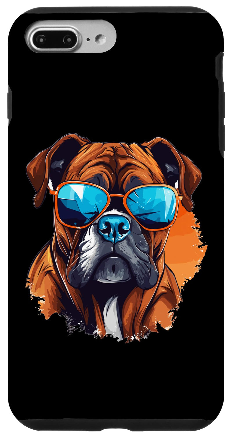 iPhone 7 Plus/8 Plus Boxer Dog Breed Pet with Sunglasses Case iPhone 7 Plus/8 Plus
