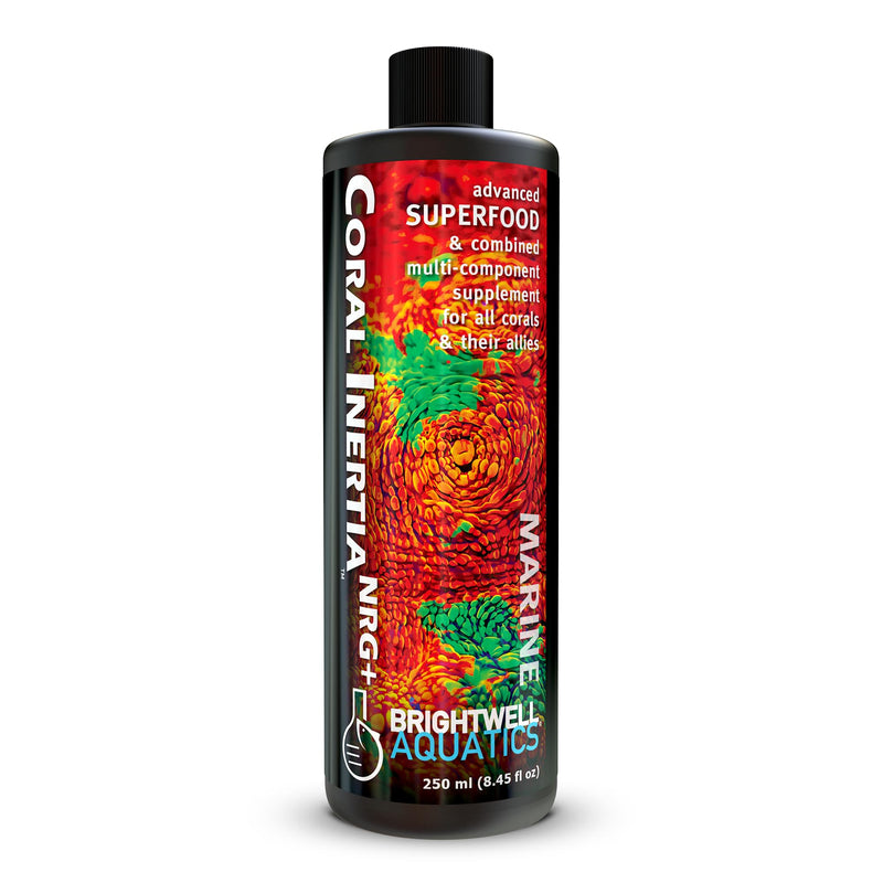 Brightwell Aquatics Coral Inertia NRG+ - All in One Coral Super Food and Multi Nutrient Supplement for All Corals and Their Allies - Aquarium Water Treatments, 250 ml 250-ml