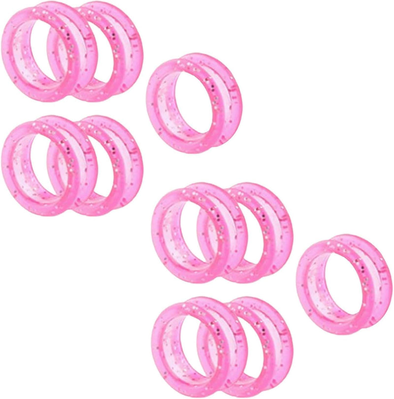 10Pcs Pink Silicone Scissors Finger Rings Grips Grooming Shear Thumb Inserts Finger Protector Ring for Barber Hair Cutting Scissors Pet Shears Hair Cutting Shears Hair Cutting Tools - PawsPlanet Australia