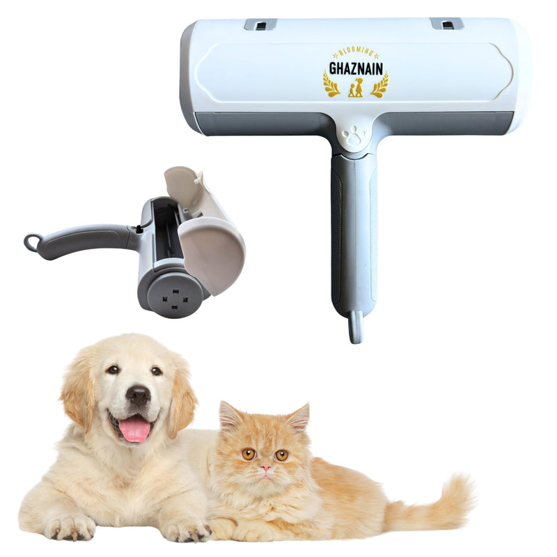 Pet Hair Remover and Lint Roller - Cat and Dog Hair Remover Roller, Reusable, Eco-Friendly, Multi-Purpose Cleaning Tool for Clothing, Furniture, Car Interiors, and Carpets - PawsPlanet Australia