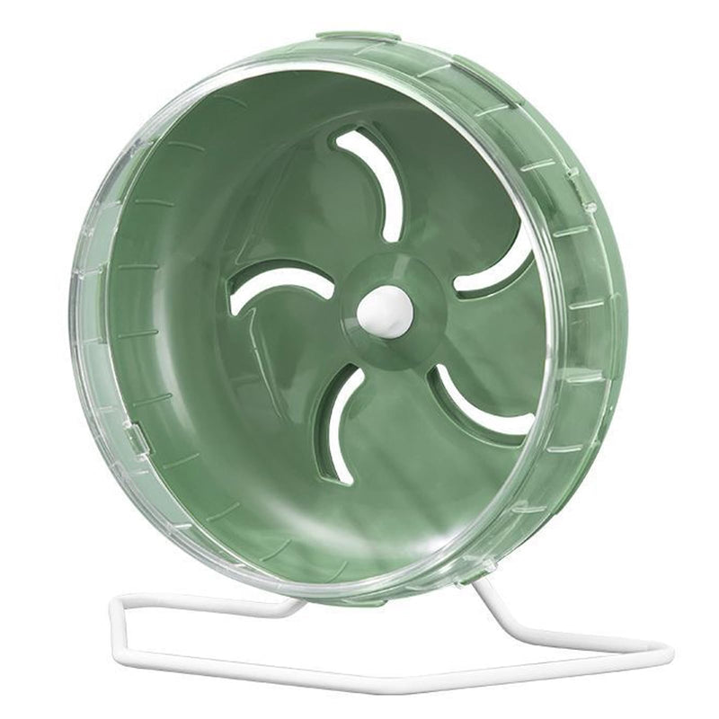 Jeeone Silent Hamster Wheel 7 inch, Hamster Exercise Wheel, Height-Adjustable Hamster Wheel Cage Accessories, Hamster Running Toys Small Animals Exercise Wheels, for Hamster (Green) Green - PawsPlanet Australia
