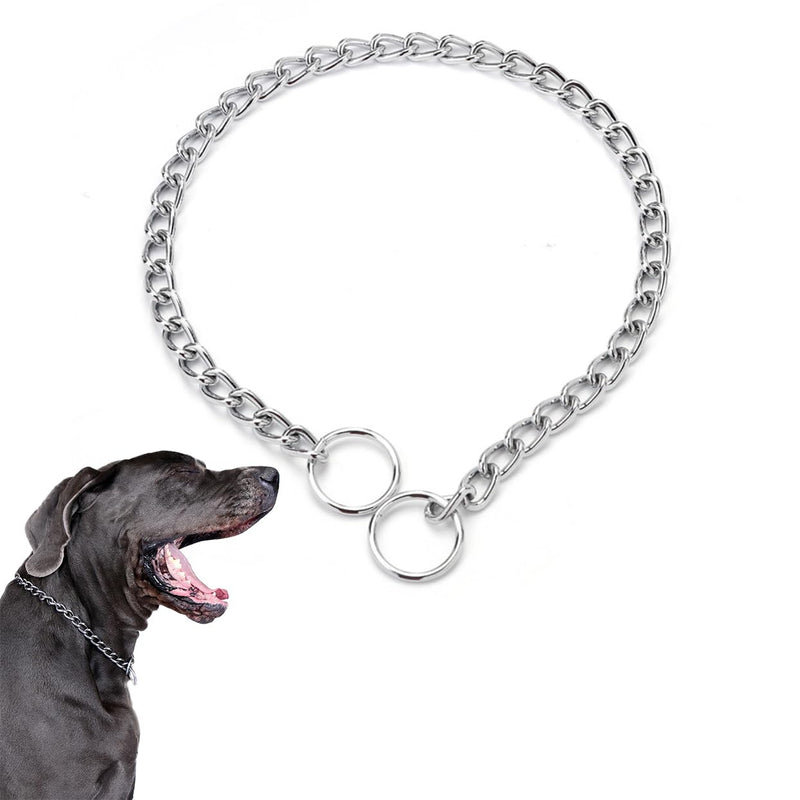 Dog Choke Collar, Slip P Chain,Heavy Chain Dog Metal Training Choke Collars, Adjustable Alloy Steel Necklace for Small Medium Large Dogs - PawsPlanet Australia