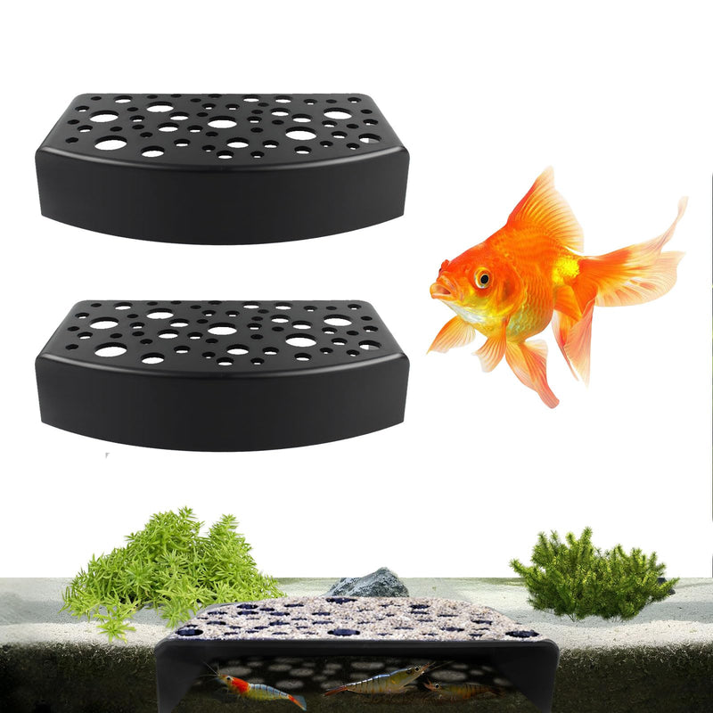 FUYAHA Shrimp Hides Cave for Aquarium - 2Pcs Shrimp Breed Cave Fish Tunnel for Aquarium Cave (Black) - PawsPlanet Australia
