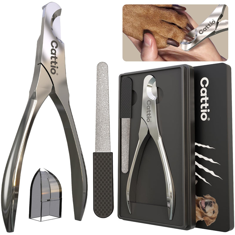 Dog Nail Clippers - All Steel Material, Built-in Spring,Heavy Duty Dog Nail Trimmer Full Metal Razor Sharp Professional for All Dogs Cats with Thick Toena,Dog Nail Trimmers Dog Nail Clippers set (Glossy) - PawsPlanet Australia