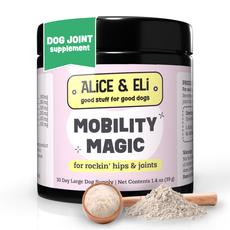 Alice & Eli Mobility Magic - Hip & Joint Supplement for Dogs - Supports Mobility with Chondroitin, Collagen, Hyaluronic Acid & Cat's Claw - PawsPlanet Australia