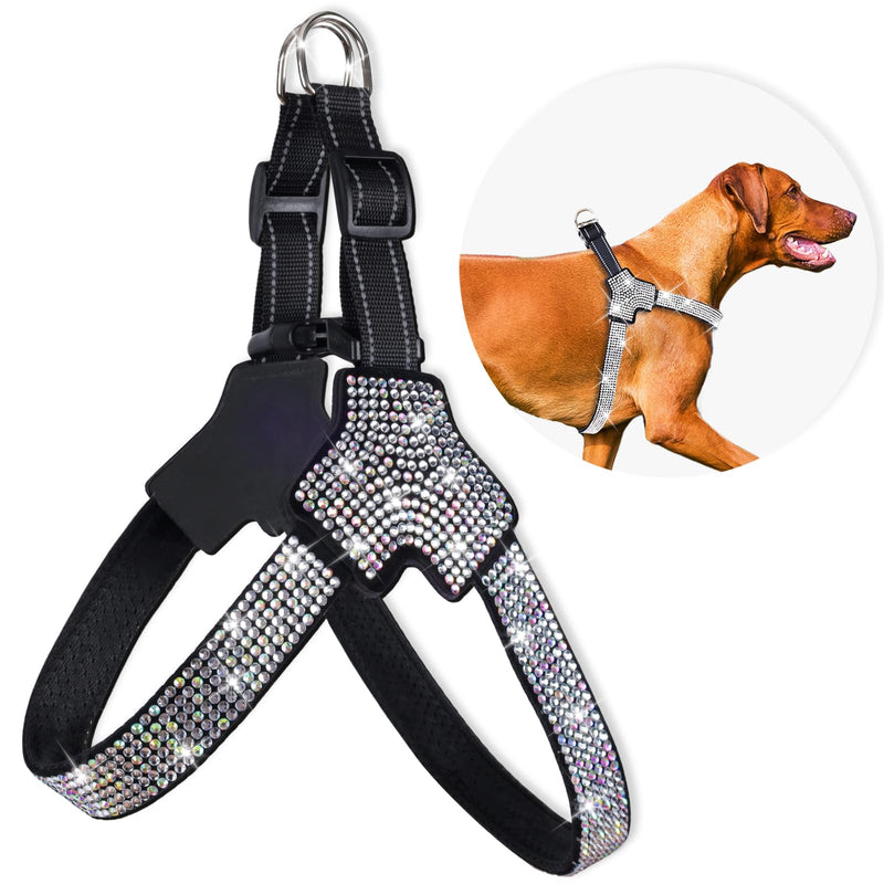 Sparkly Rhinestones Y-Shape Pet Dog Harness Size XL – Fashionably Functional Gear for Trendsetting Dogs Everywhere - PawsPlanet Australia