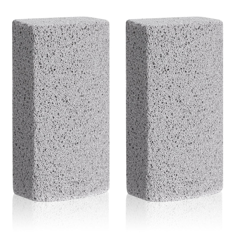 Pet Hair Removal Stone, 2 Pcs Pumice Stone for Cleaning Pet Hair 4 Inch Cat Fur Removal Tool Dog Hair Remover for Car Interior Furniture Carpet Couch Bedding (Grey) - PawsPlanet Australia