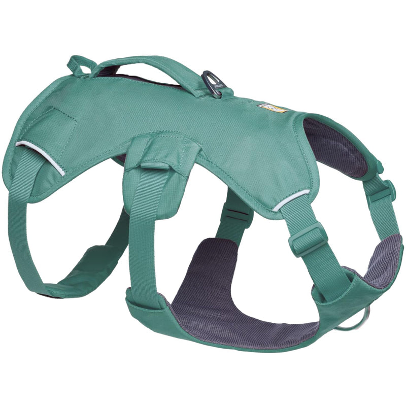 Ruffwear, Web Master, Multi-Use Support Dog Harness, Hiking and Trail Running, Service and Working, Everyday Wear, River Rock Green, Medium - PawsPlanet Australia