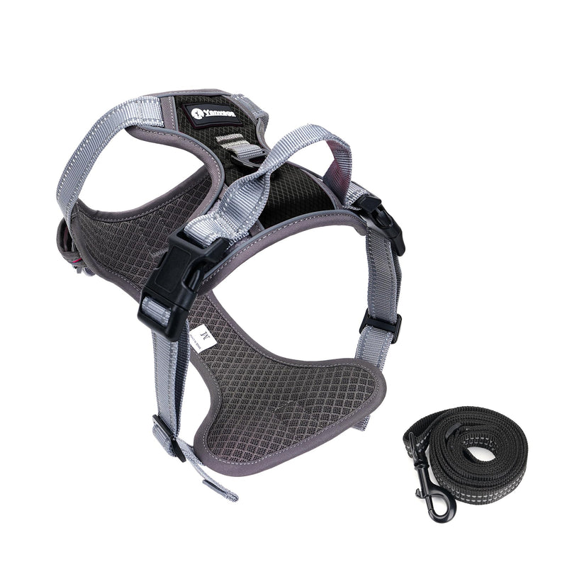 No Pull Dog Harness with Handle for Medium Large Dogs, Soft Padded Reflective Pet Vest for Puppy Training Walking - PawsPlanet Australia