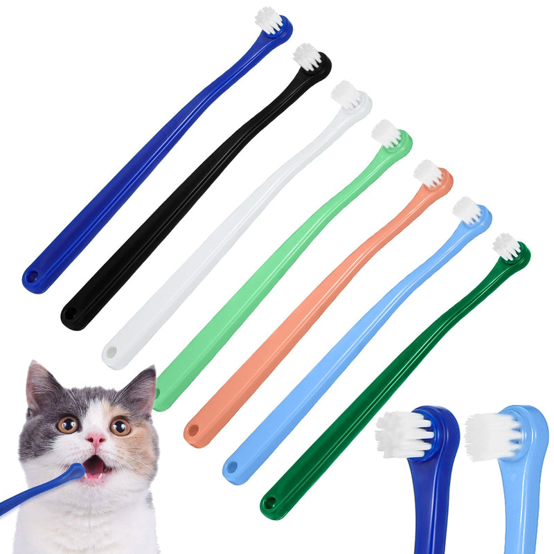 7Pcs Toothbrush for Dogs Small Breed,Round Soft Hair Small Dog Toothbrush,Dental Hygiene Pet Toothbrush to Clean Pet Teeth,Dog Tooth Brush for Small to Large Dogs, Cats, Most Pets, 7 Color - PawsPlanet Australia