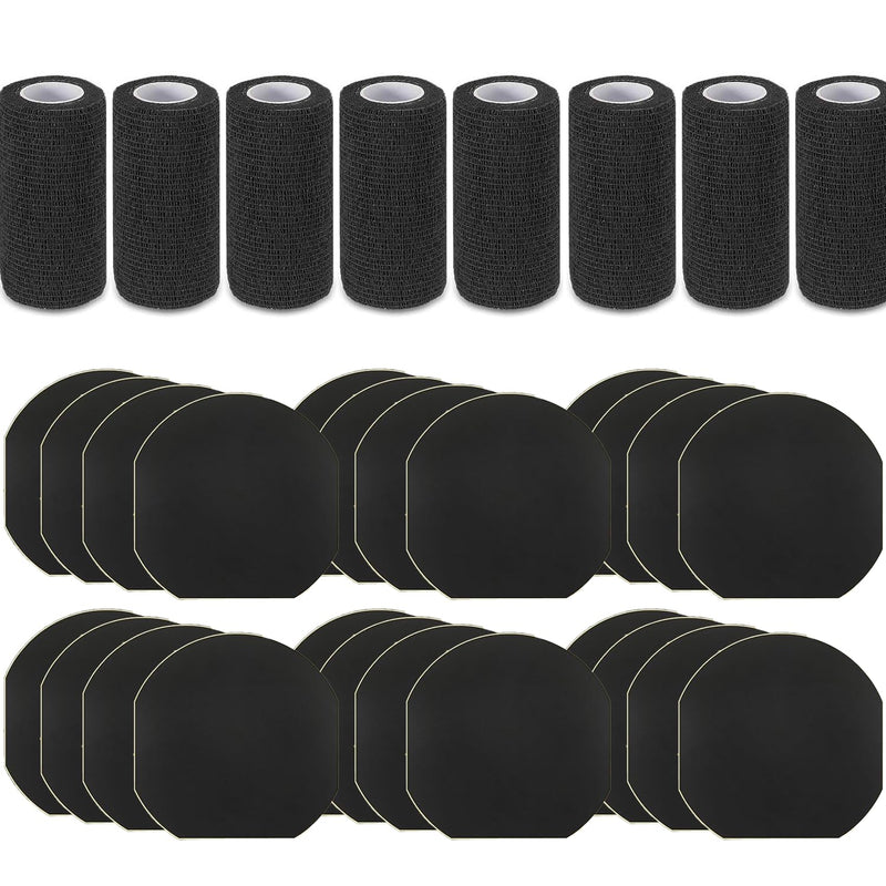 24 Pack Horse Hoof Tape with 8 Rolls of Vet Wrap, Strong Sticky Wraps, Magic Cushion Hoof Packing, Thrush Treatment for Horses, Horse Supplies for Real Horses 24 Pcs with 8 Wrap - PawsPlanet Australia