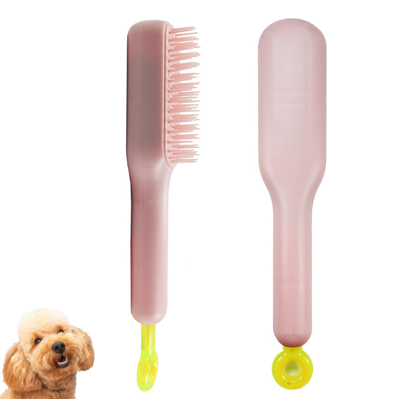 Scalable Small Grooming Dog Brush, Puppy Massaging Hair Brush, for Small Dogs Cats Rabbits of All Hair Types (Deep Pink) Deep Pink - PawsPlanet Australia
