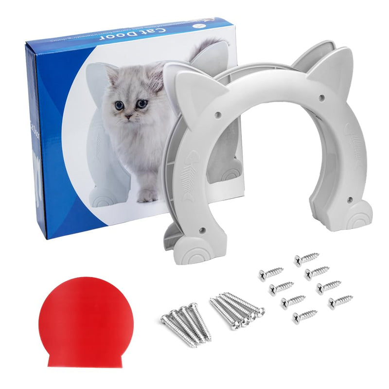 Cat Door Interior Door, Back Friendly Cat Door, No Flap, Holds Up to 20 Pounds for Cats, Dogs and Kittens - PawsPlanet Australia