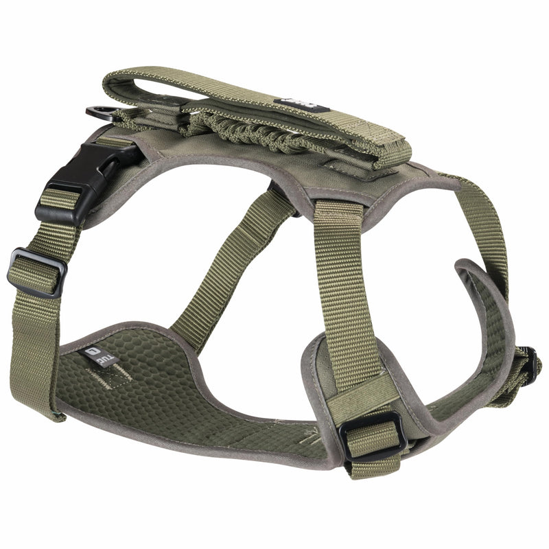 TUG Grab Dog Harness | Integrated Traffic Leash Magnetically Attached for Quick Control (Large/Green) Green L - PawsPlanet Australia