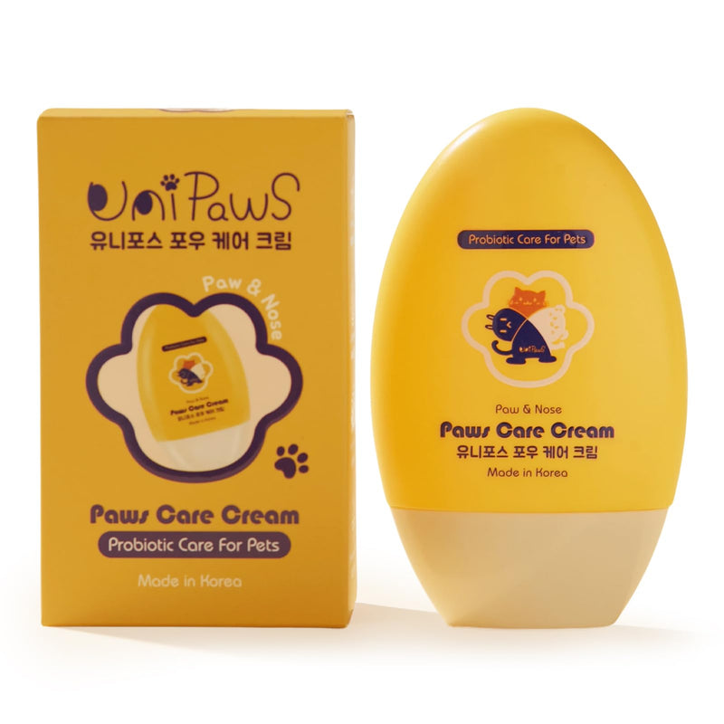 UNIPAWS Probiotic Moisturizing Cream for Dogs & Cats – Organic & Lick-Safe Relief for Dry, Cracked, Itchy Paws, Noses, Elbows & Ears – Skin-Care, Non-Greasy Formula, Made in Korea, 2.1 oz / 60g Paw & Nose Cream - PawsPlanet Australia