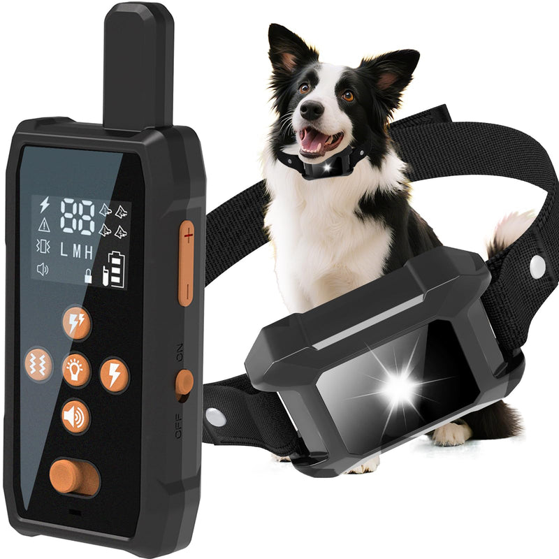 Dog Training Collar with Remote 3600FT - Shock Collar for Barking Control, 4 Modes(Beep/Vibe/Static), IPX7 Waterproof for Swimming, 30-Day Rechargeable Battery, Adjustable for Small to XL Dogs - PawsPlanet Australia