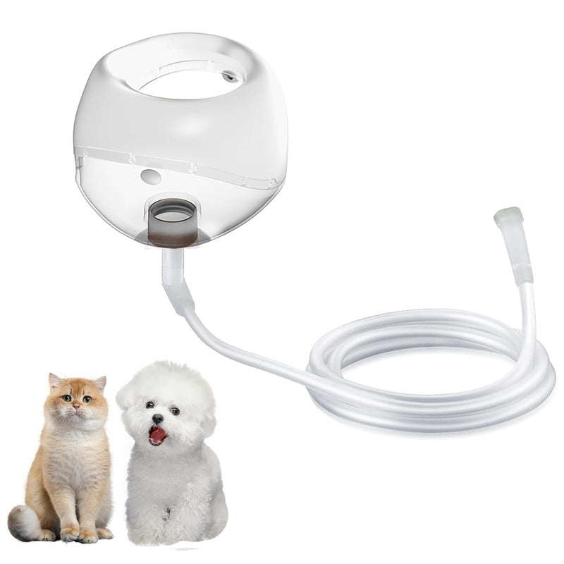 Cat Inhaler Mask, Oxygen Mask for Cats and Puppies, Pet Oxygen Mask and Tube, Suitable for Cats and Small Dogs (Equipment Not Included) （S） S - PawsPlanet Australia