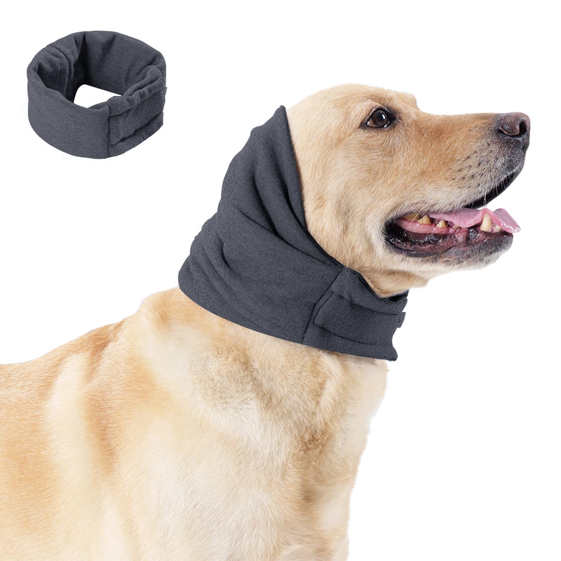 No Flap Ear Wraps for Dogs,Dog Ear Muffs Noise Protection,Snoods for Dogs Ear Warmer,Dog Headband,Dog Ear Covers for Bath Grooming Force Drying Anxiety Relief,Dog Head Wrap,Dog Calming Hoodie Gray,S S - PawsPlanet Australia