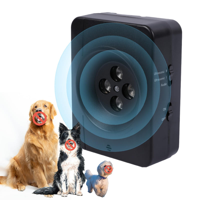 Anti-Barking Deterrent for Dogs, 3 Modes Bark Deterrent Device, Indoor & Outdoor Bark Silencer Box, Rechargeable Stop Barking Aid, Safe for Small, Medium & Large Breeds, Long Range & Waterproof - PawsPlanet Australia